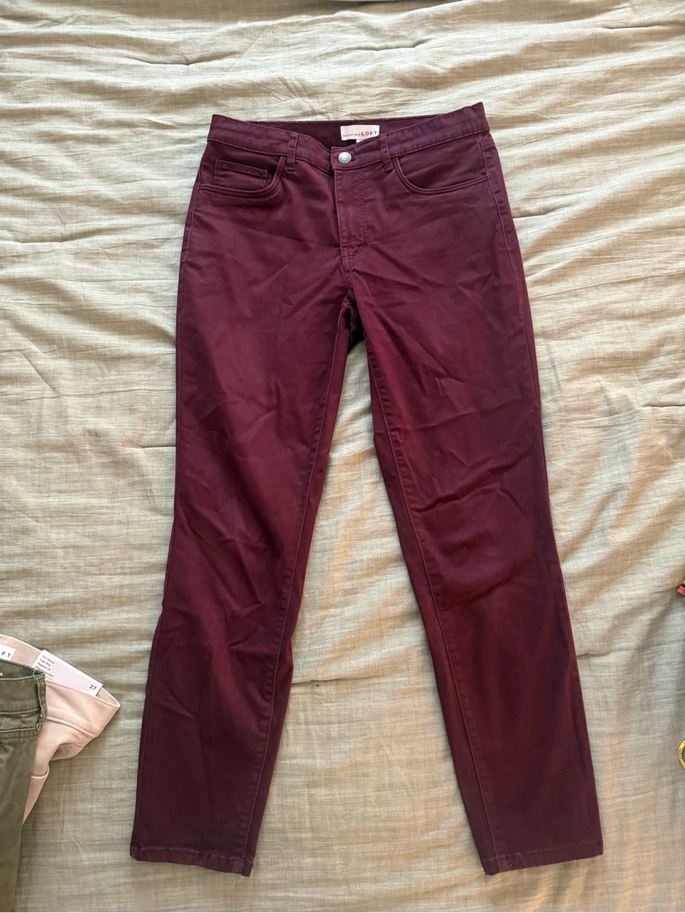 LOFT Maroon Women's Slim Jeans